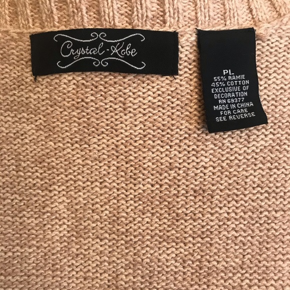 Vintage Crystal Kobe Christmas Sweater Cardigan - Picture 3 of 11